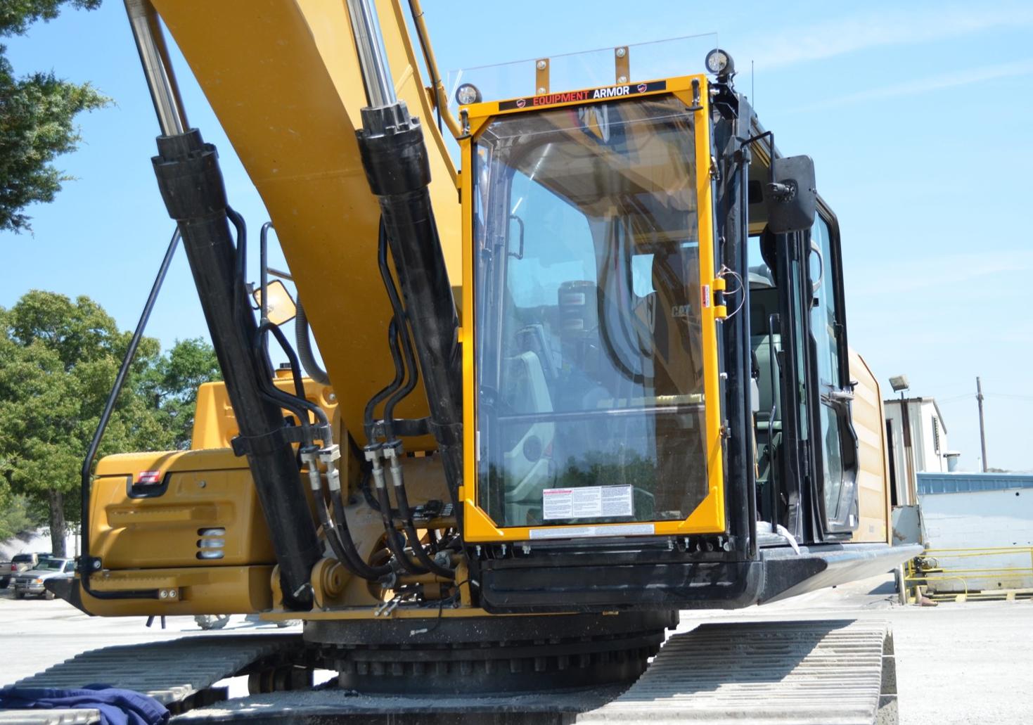 Protective Cab Guards and Doors for Construction Equipment